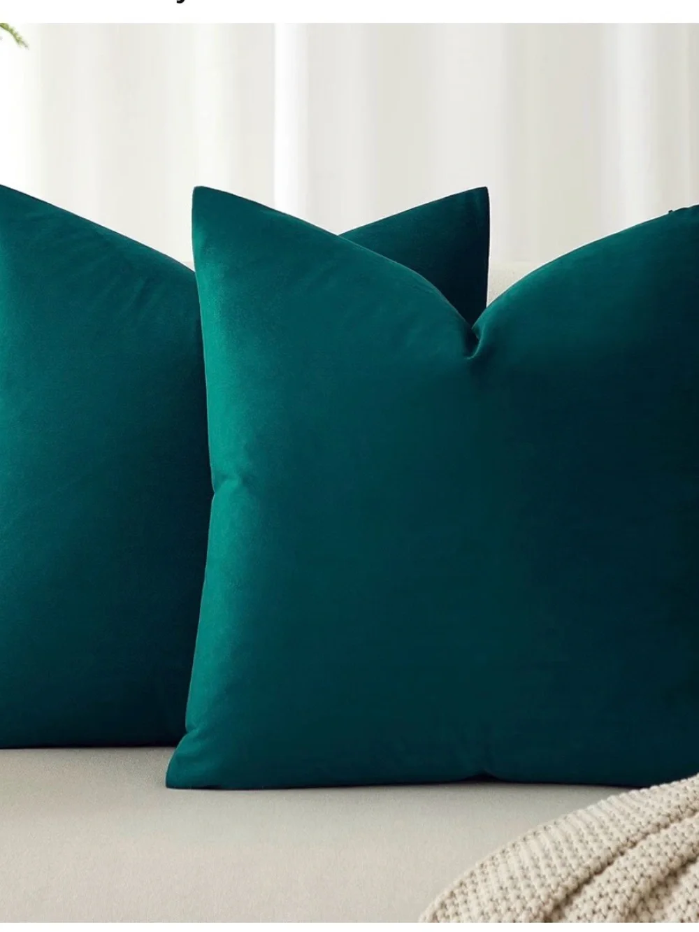 Teal /Peacock Blue Pillow Covers
